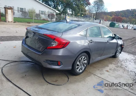 2018 Honda Civic Ex from USA, damaged, VIN 19XFC2F76JE022711